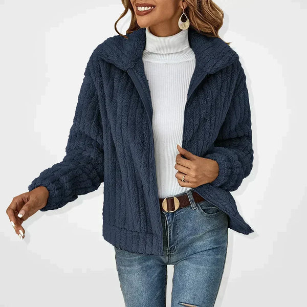 Ivy | Cozy Women's Plush Fuzzy Knit Cardigan