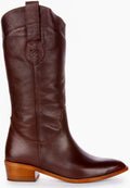 Anna | Brown Cowboy Mid-Calf Boots for Women 2