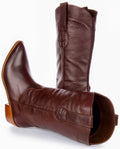 Anna | Brown Cowboy Mid-Calf Boots for Women 4