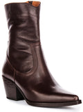 Luisa | Brown Cowboy Ankle Boots for Women 1