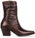 Luisa | Brown Cowboy Ankle Boots for Women 2