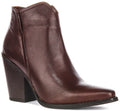 Willow | Dark Brown Cowboy Ankle Boots for Women 1