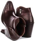 Willow | Dark Brown Cowboy Ankle Boots for Women 4