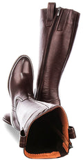 Jenna | Brown Mid-Calf Riding Boots for Women 4