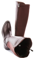 Ashley | Brown Elasticated Riding Boots for Women 4