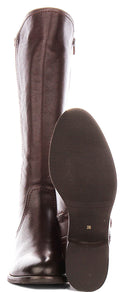 Ashley | Brown Elasticated Riding Boots for Women 5
