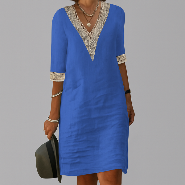 Women's Linen Summer Dress Casual Relaxed Fit