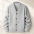 Preston | Classic Men's Diamond Knit Cardigan 1