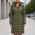 Bergamo | Water-Resistant Long Hooded Puffer Coat for Women 3