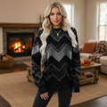Daphne | Cozy Women's Chevron Knit Sweater 1