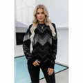 Daphne | Cozy Women's Chevron Knit Sweater 5