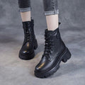 Chunky Lug Sole Platform Ankle Boots for Women 3