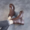 Chunky Lug Sole Platform Ankle Boots for Women 5