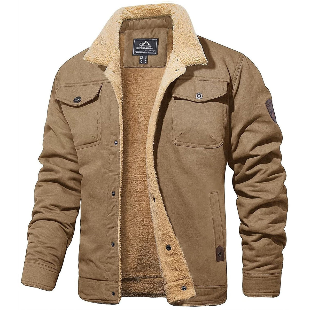 Richard | Button-Front Fleece Jacket for Men