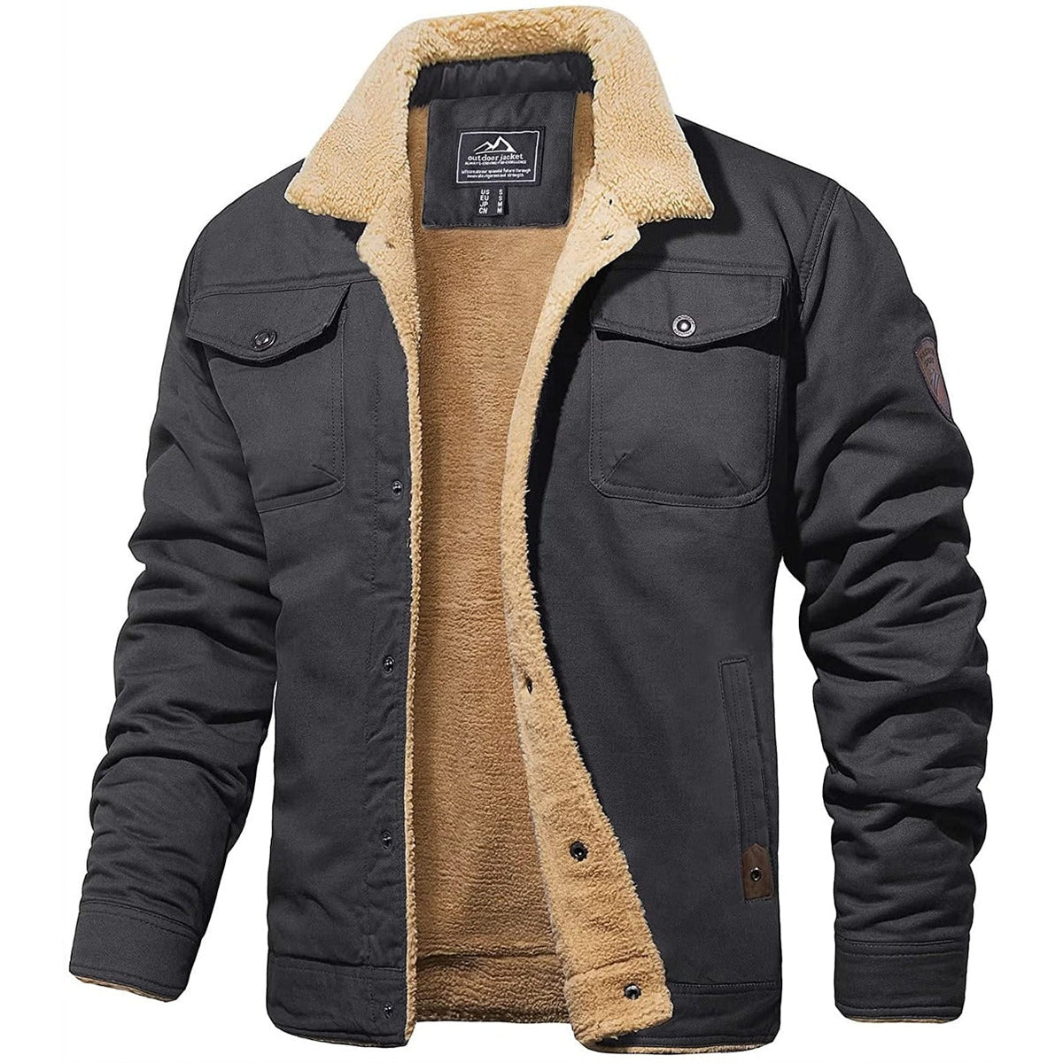 Richard | Button-Front Fleece Jacket for Men