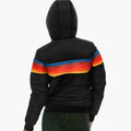 Colorblock Quilted Puffer Jacket for Women, Hooded 6