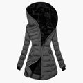 Faux Fur Lined Puffer Jacket for Women, Longline 3