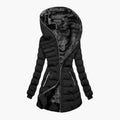 Faux Fur Lined Puffer Jacket for Women, Longline 4