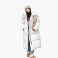 Yvette | Long Oversized Quilted Puffer Jacket with Hood for Women 3