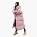 Yvette | Long Oversized Quilted Puffer Jacket with Hood for Women 1