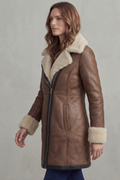 Georgiana | Faux Leather Coat with Shearling-Style Collar for Women 3