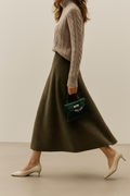 Nives | Cozy Women's High-Waist Knit Maxi Skirt 2