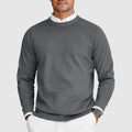 Men's Crew Neck Sweater Casual Everyday Relaxed Fit 4
