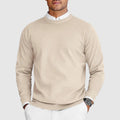 Men's Crew Neck Sweater Casual Everyday Relaxed Fit 3