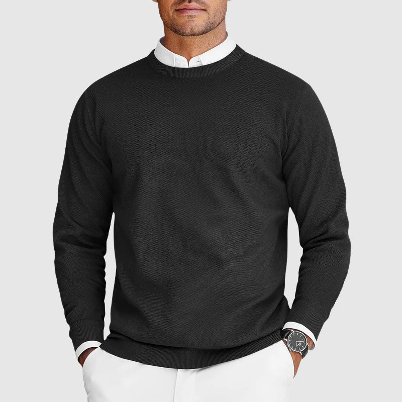 Men's Crew Neck Sweater Casual Everyday Relaxed Fit