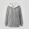 Women's Oversized Hooded Sherpa Jacket 4