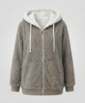 Women's Oversized Hooded Sherpa Jacket 5