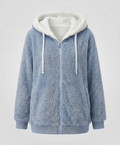 Women's Oversized Hooded Sherpa Jacket 3