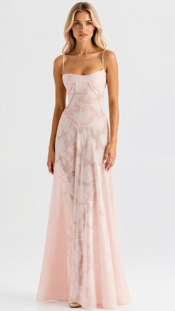 Women's Bustier Maxi Dress Wedding Guest Formal