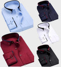 Men's Relaxed Fit Long Sleeve Button-Up Shirt 6
