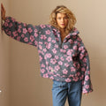 Honora | Floral Teddy Fleece Half-Zip Jacket for Women 5