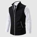 Men's Zip-Up Knit Sweater Vest 1