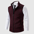 Men's Zip-Up Knit Sweater Vest 5