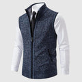 Men's Zip-Up Knit Sweater Vest 3