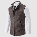 Men's Zip-Up Knit Sweater Vest 2