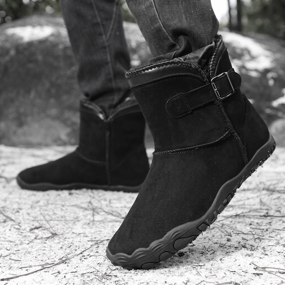 Finn | Waterproof Lined Barefoot Snow Boots for Men