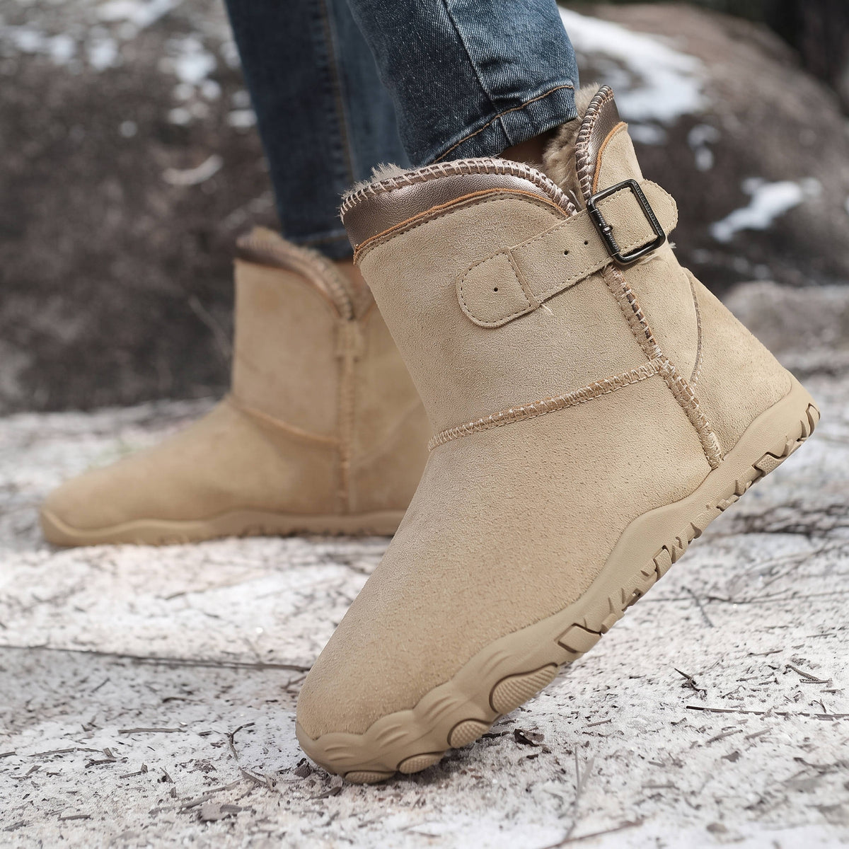Finn | Waterproof Lined Barefoot Snow Boots for Men