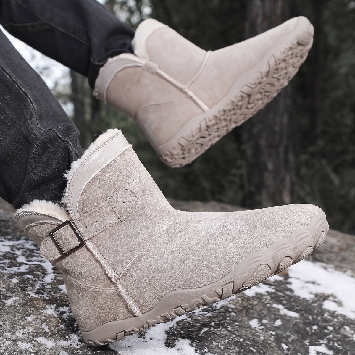 Finn | Waterproof Lined Barefoot Snow Boots for Men