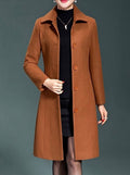 Slim Fit Wool Trench Coat for Women 2