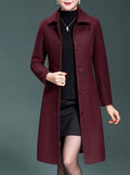Slim Fit Wool Trench Coat for Women 4