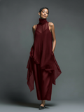 Women's Maxi Dress Slip Dress Chiffon Overlay Minimalist 4