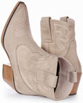 Nova | Grey Cowboy Ankle Boots for Women 4