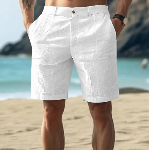 Men's Relaxed Fit Linen Summer Shorts