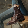 Marlena | Triple Buckle Chelsea Boots for Women 6