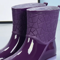 Irene | Relief Pattern Pull-On Rain Boots 3