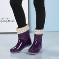Irene | Relief Pattern Pull-On Rain Boots 6